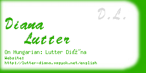 diana lutter business card